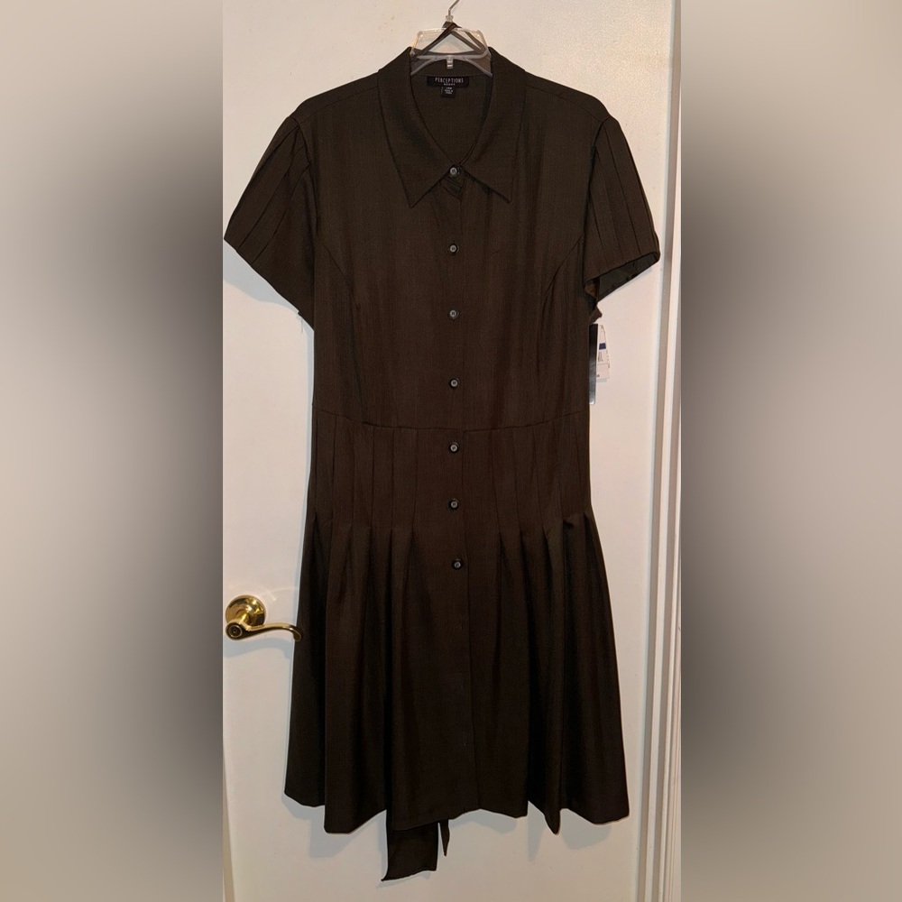 Moss color dress